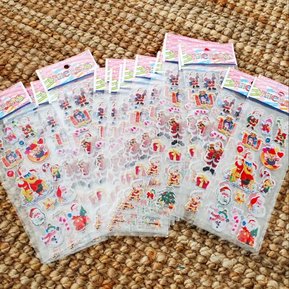 *** $1 each. 3D Christmas stickers